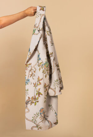 all-over printed wool coat