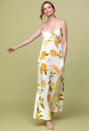 CITRIC STRAPPY LONG DRESS - Image 4